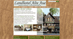 Desktop Screenshot of landhotel-alteaue.de